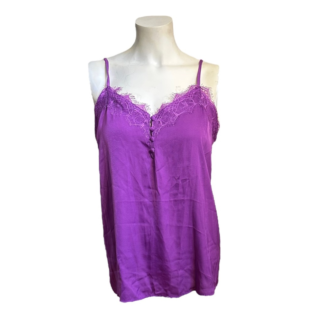 Purple Lace Cami Top, Size L